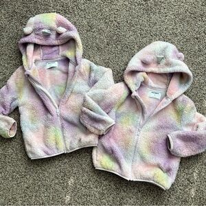 Old Navy Kids Pastel Tie-Dye Fleece Jackets